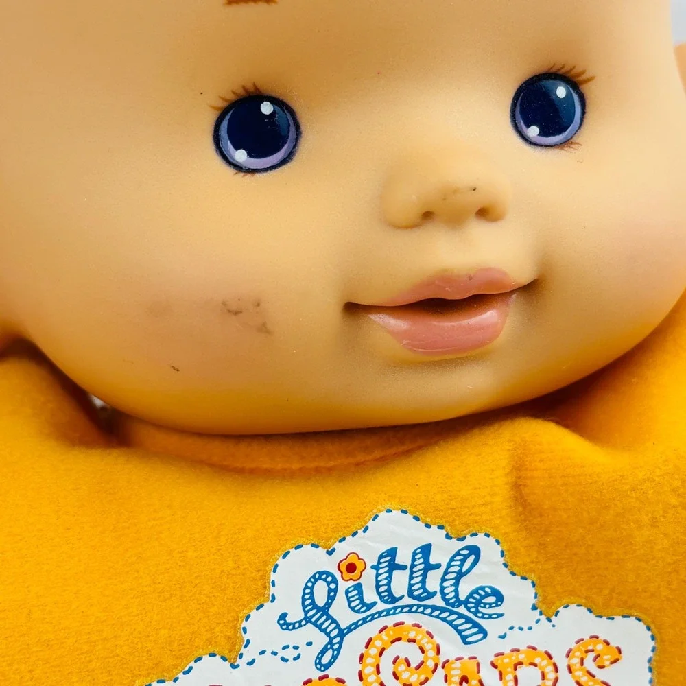 Vintage Ertl Little Big Ears Baby Doll 1995 First Generation Blonde Blue Bow 14